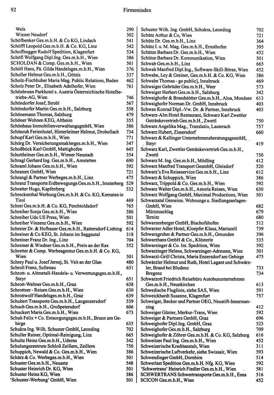 Dienstleistungs- und Behörden-Compass 1995/96 - Page 90