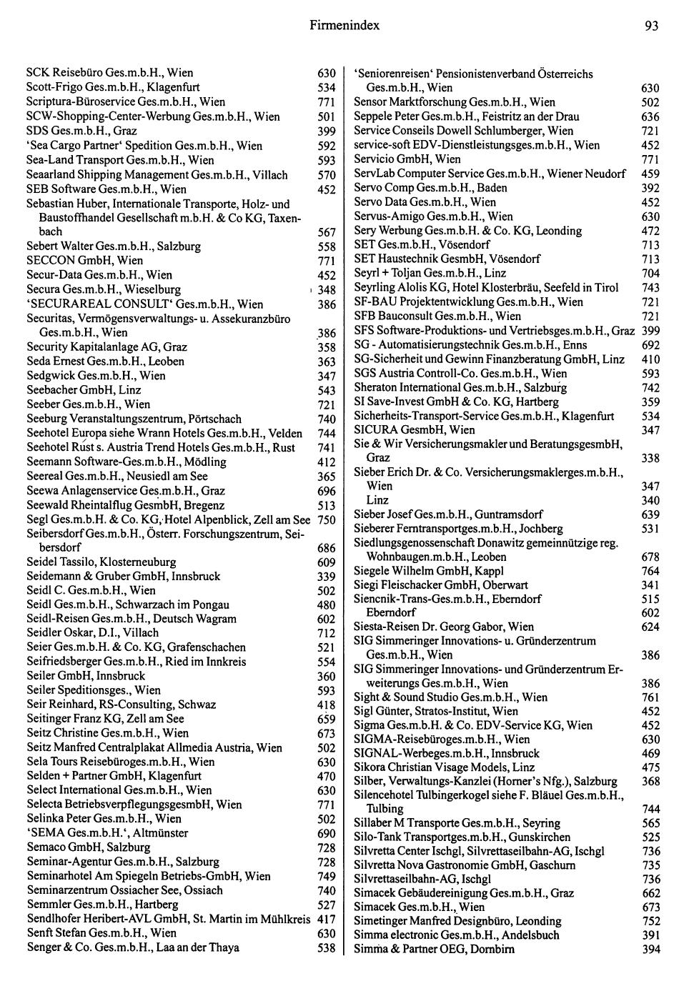 Dienstleistungs- und Behörden-Compass 1995/96 - Page 91