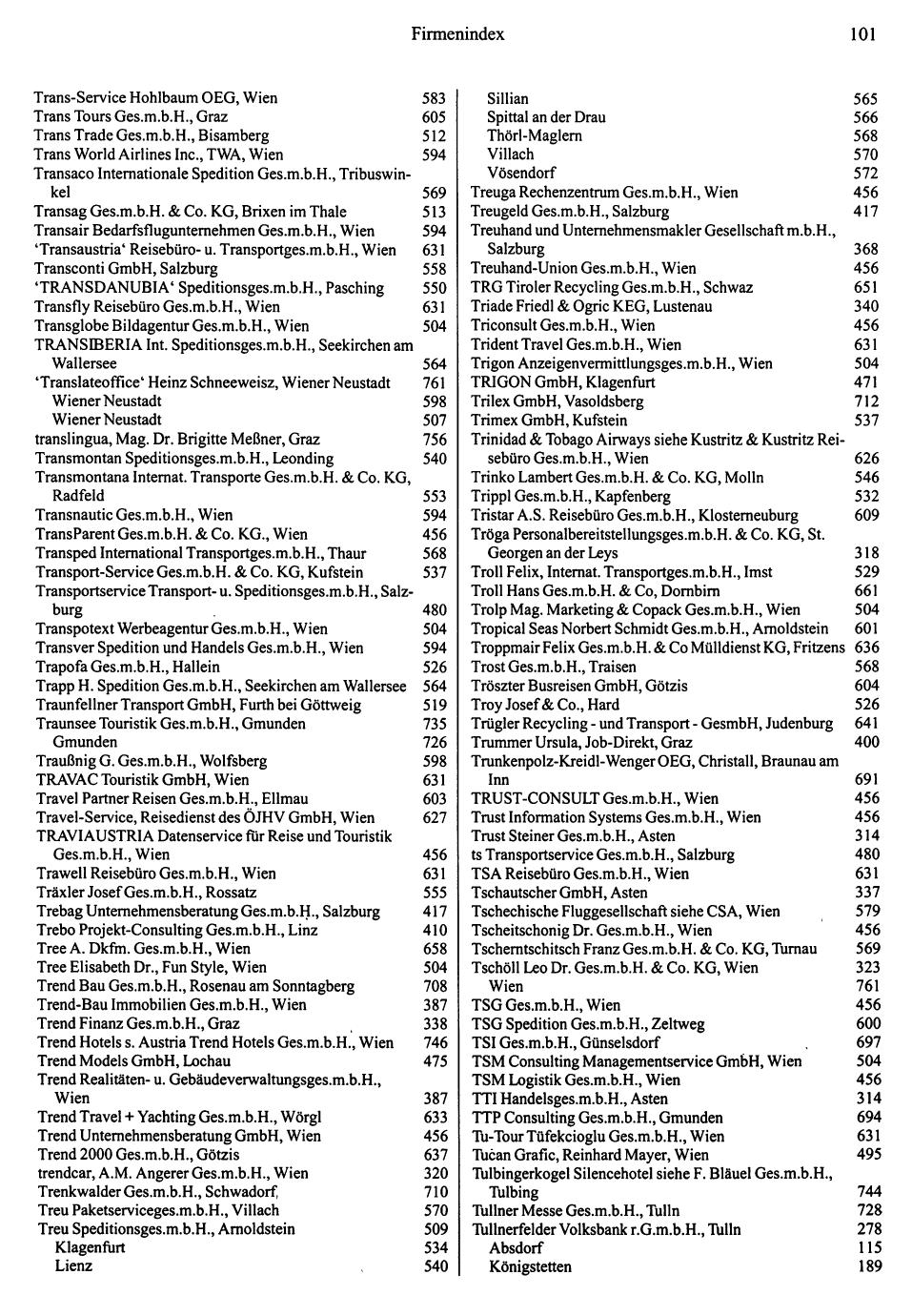 Dienstleistungs- und Behörden-Compass 1995/96 - Page 99