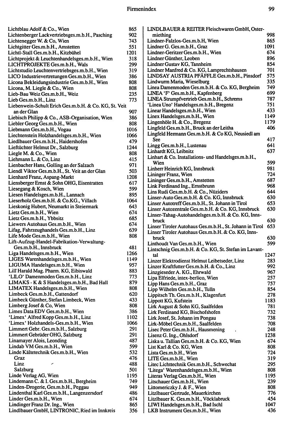 Inhaltsverzeichnis Compass 1992 - Seite 100