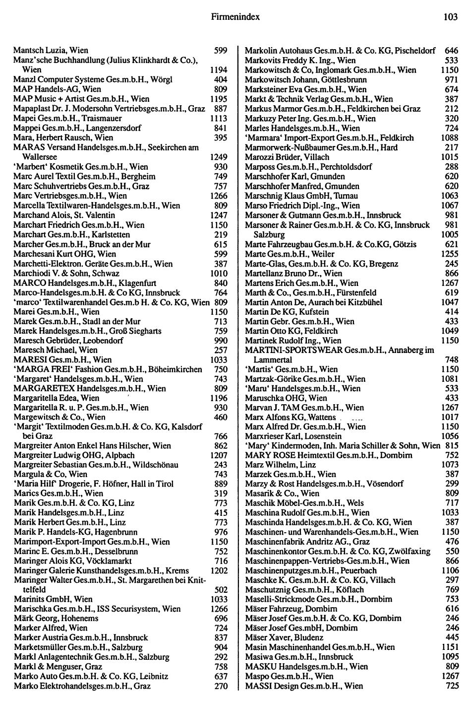 Inhaltsverzeichnis Compass 1992 - Page 104