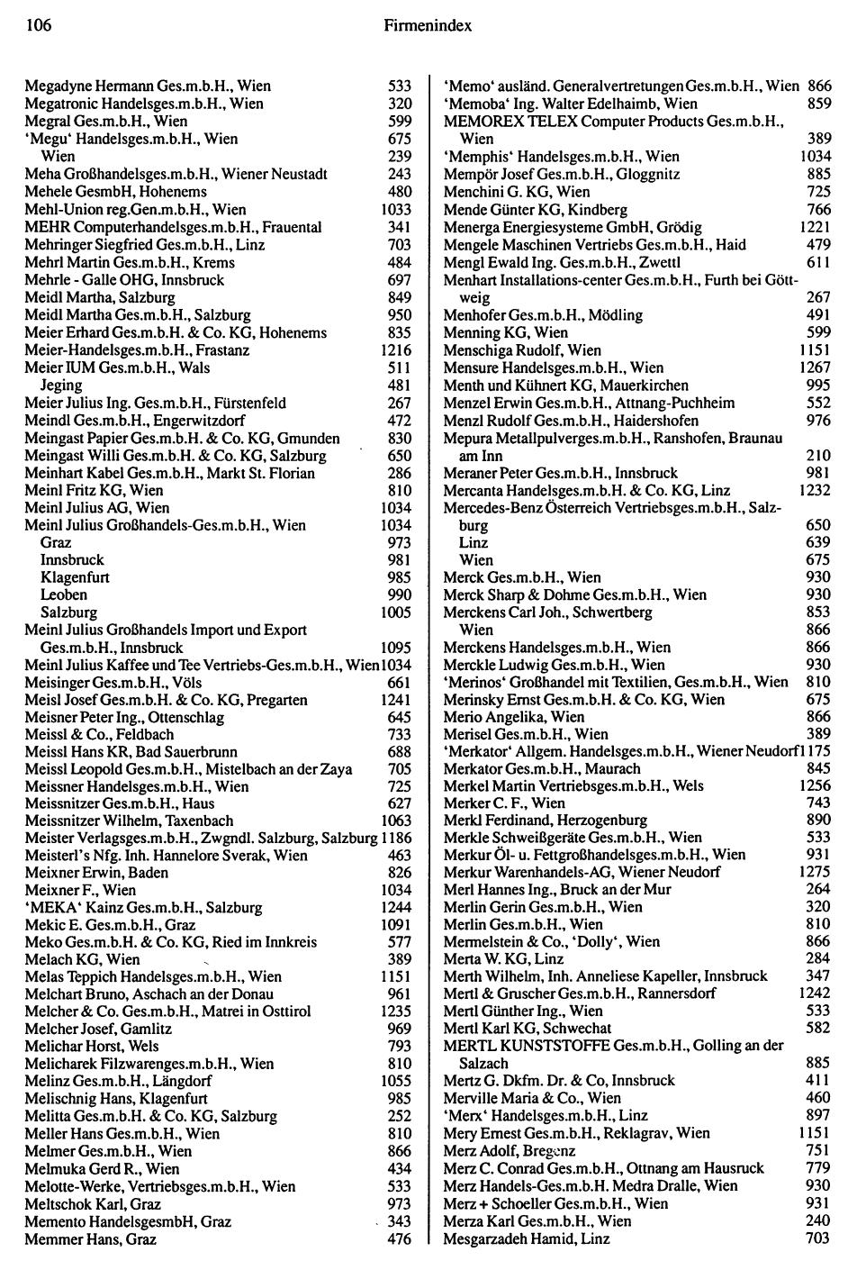 Inhaltsverzeichnis Compass 1992 - Seite 107