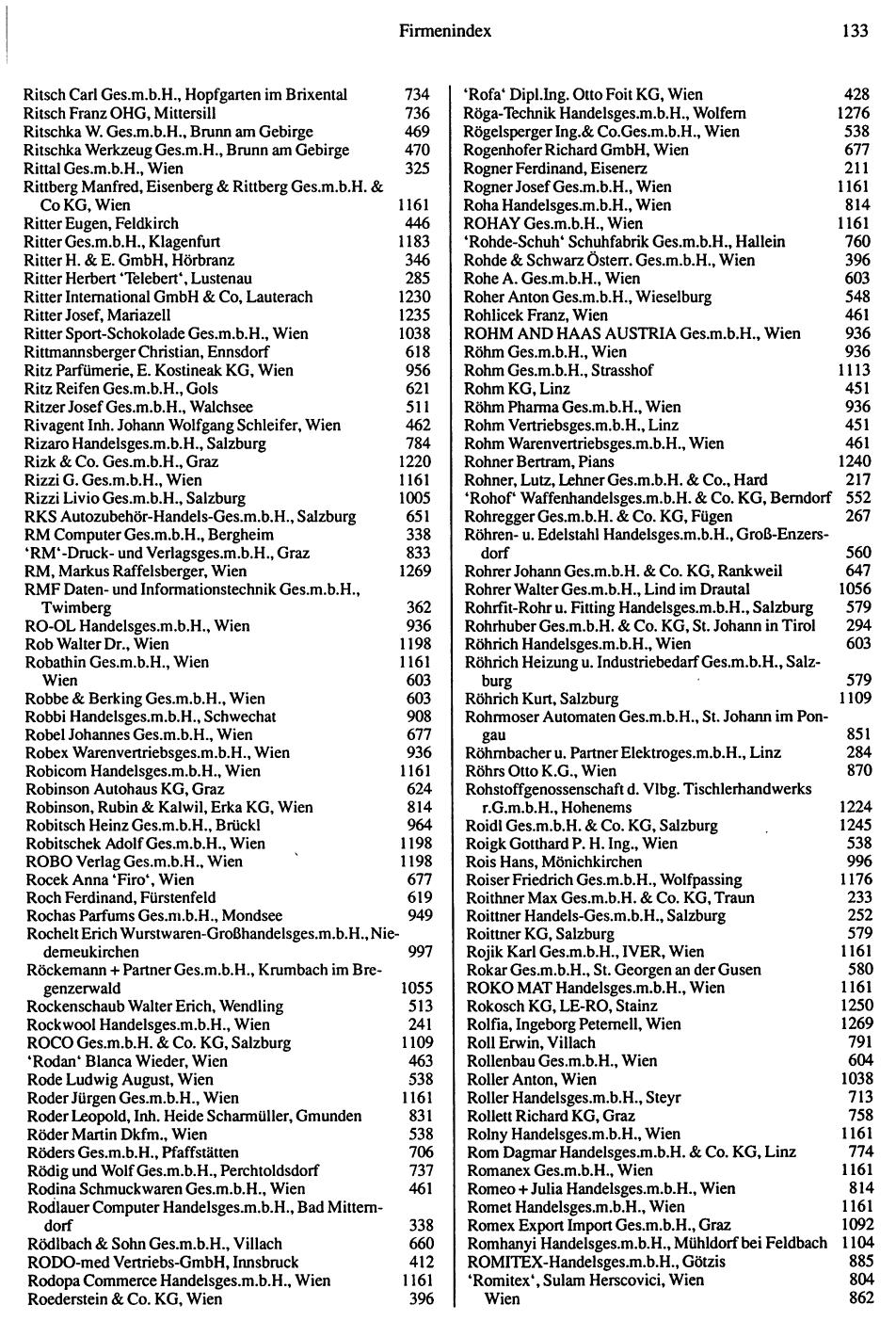 Inhaltsverzeichnis Compass 1992 - Page 134