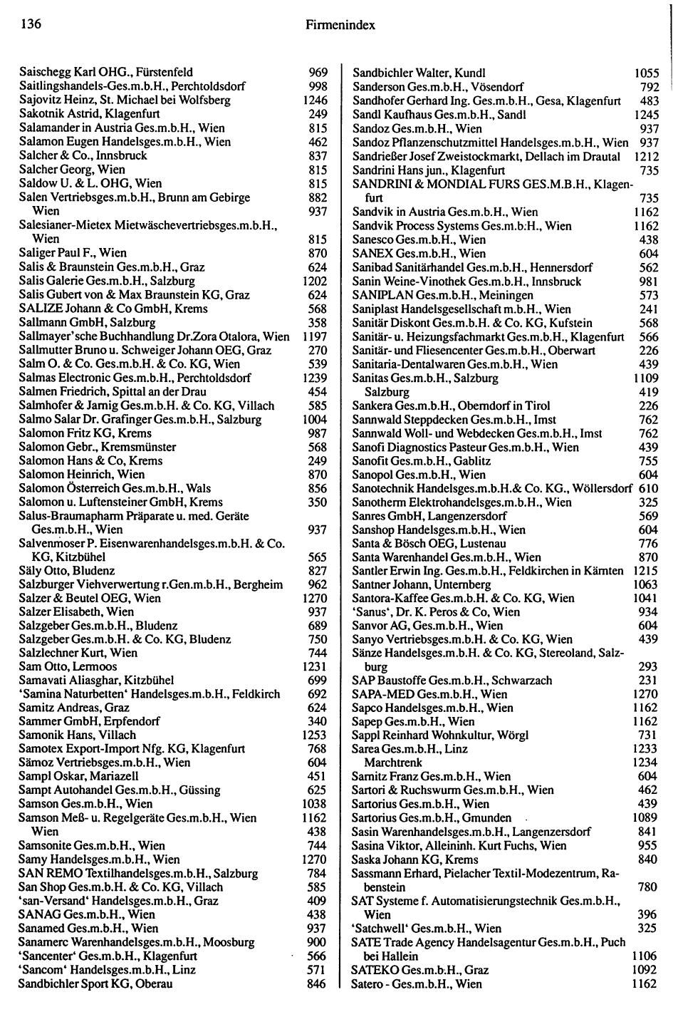 Inhaltsverzeichnis Compass 1992 - Seite 137
