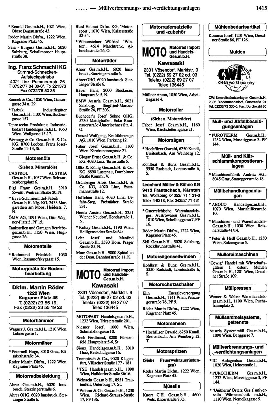 Handels-Compass 1992/93 - Page 1407