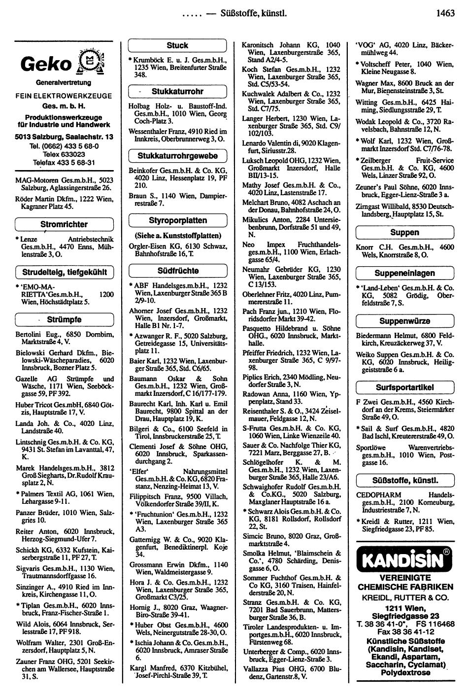 Handels-Compass 1992/93 - Seite 1455