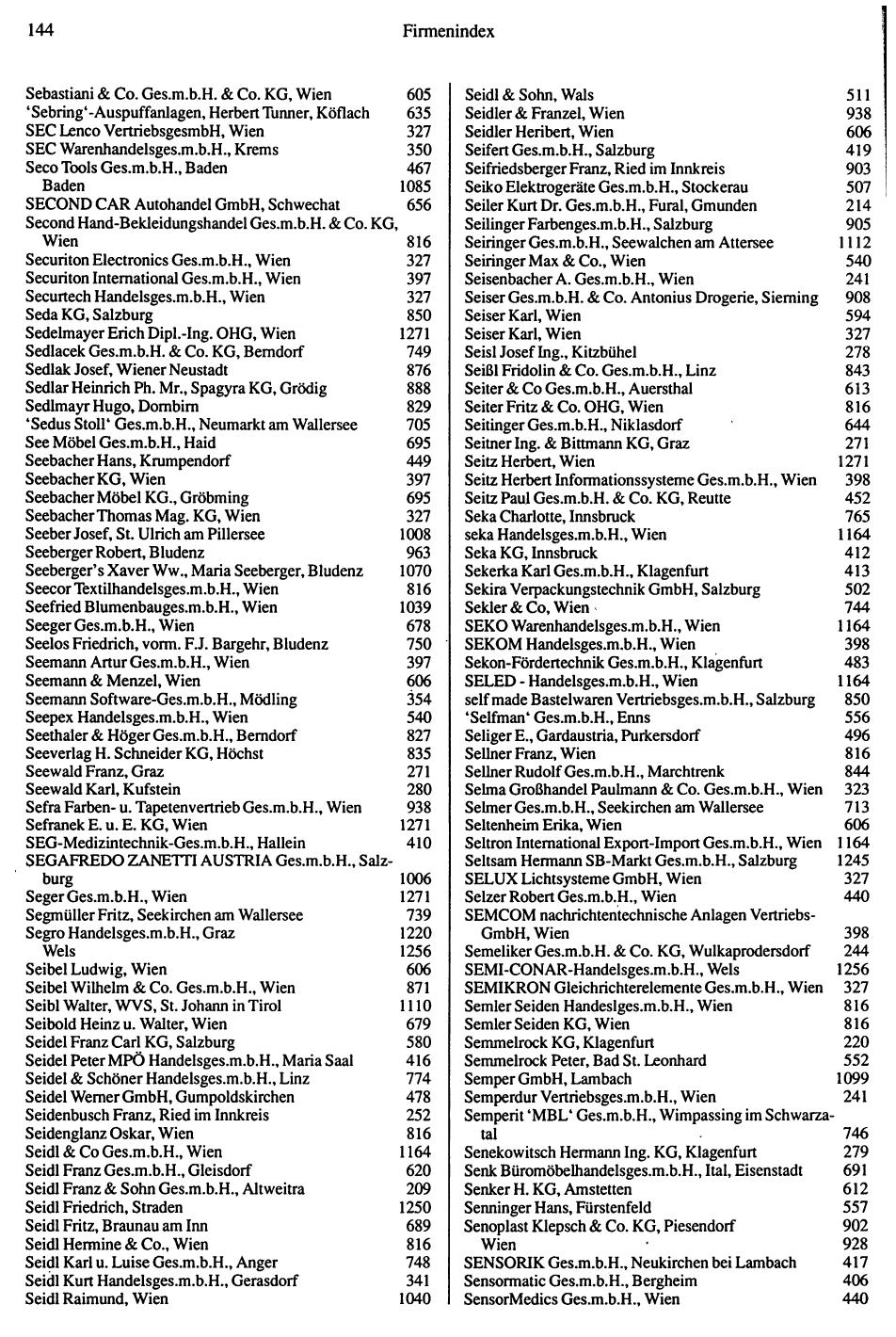 Inhaltsverzeichnis Compass 1992 - Page 145