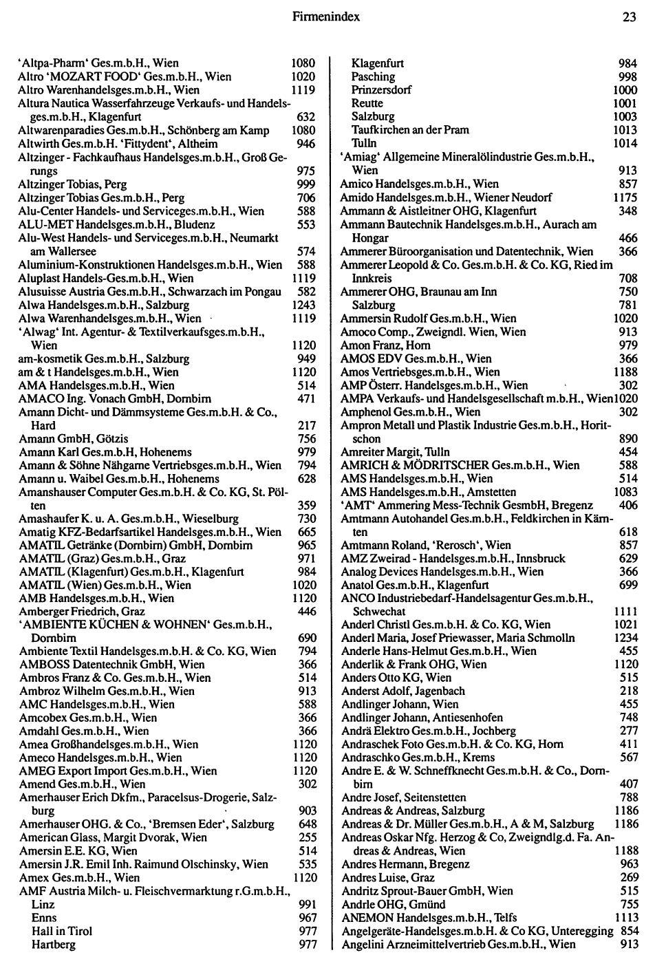 Inhaltsverzeichnis Compass 1992 - Seite 24