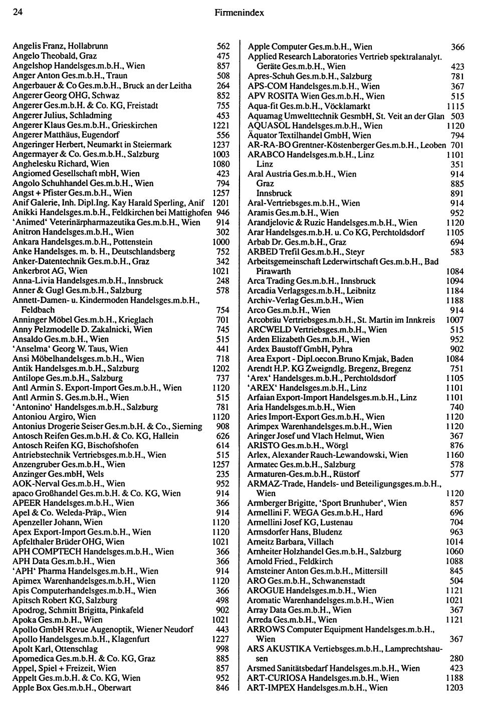 Inhaltsverzeichnis Compass 1992 - Seite 25