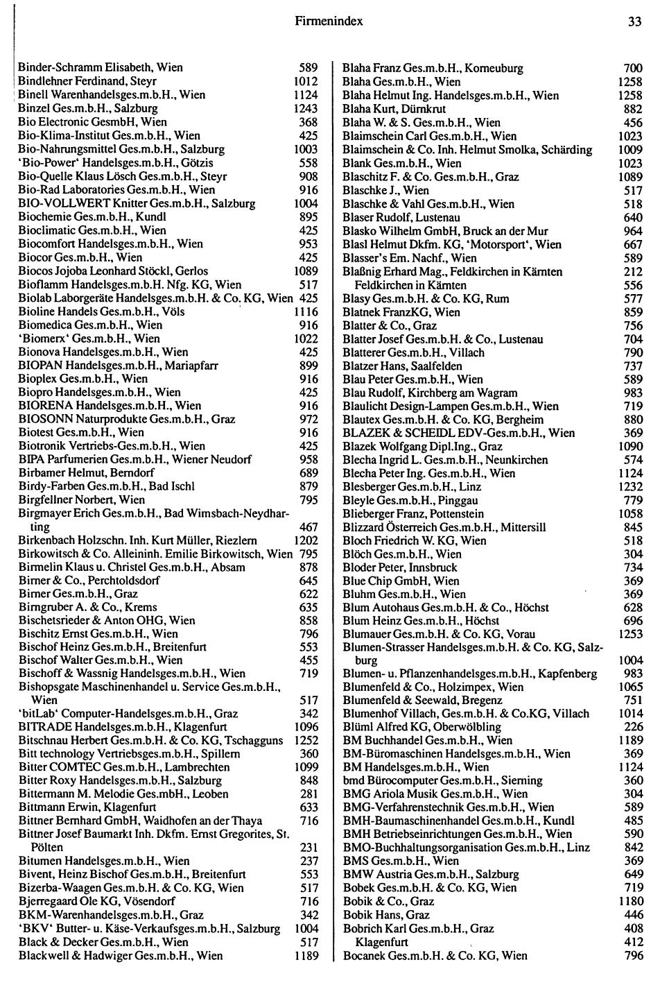 Inhaltsverzeichnis Compass 1992 - Seite 34
