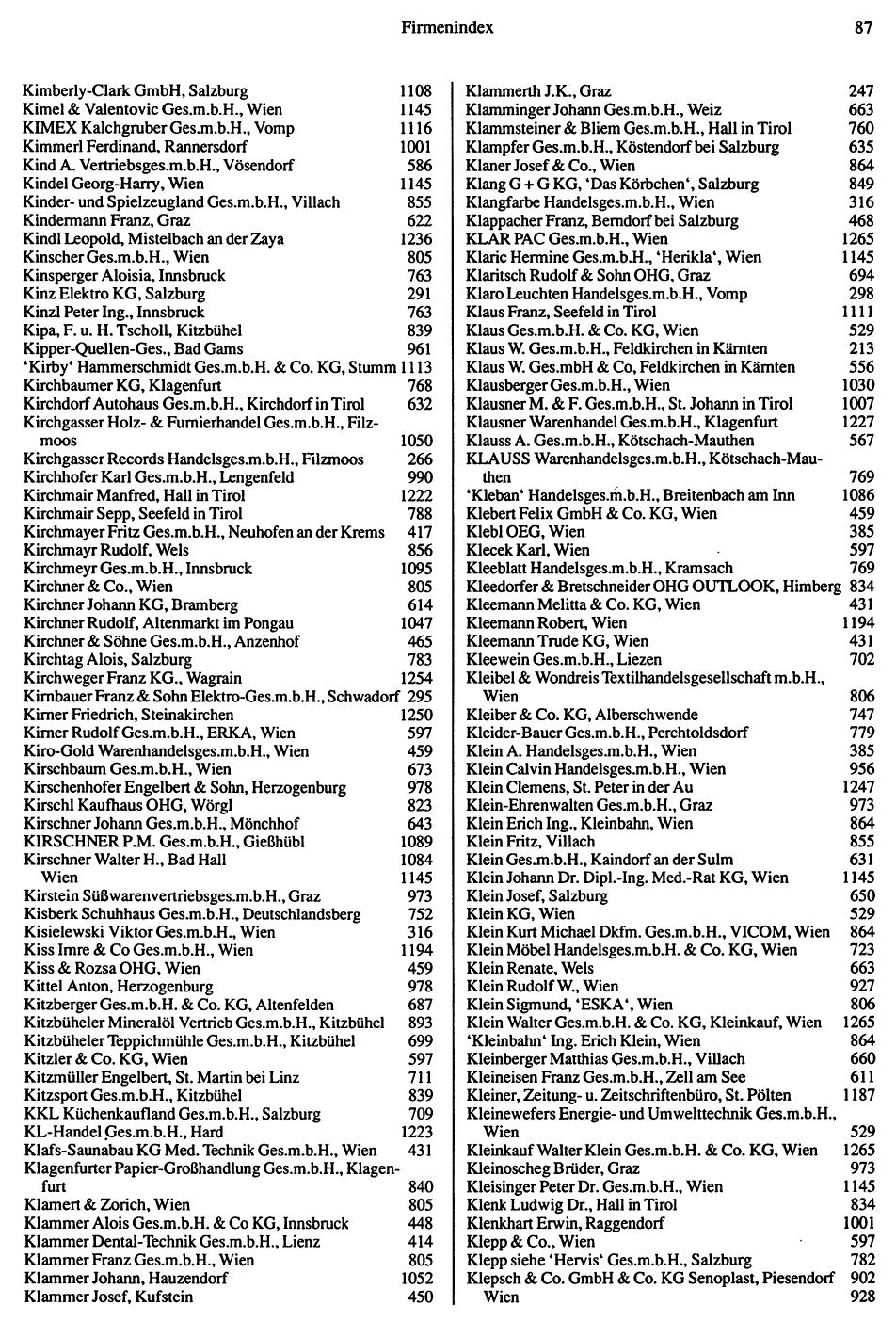 Handels-Compass 1992/93 - Page 89