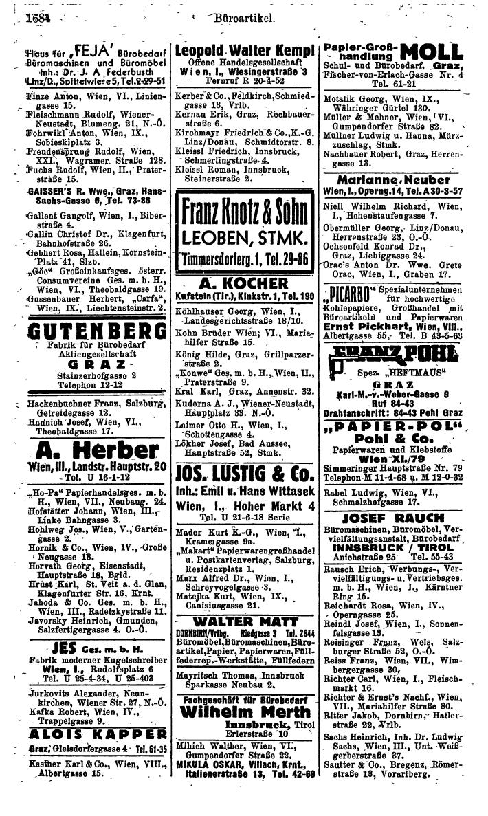 Handels-Compass 1954 - Page 1922