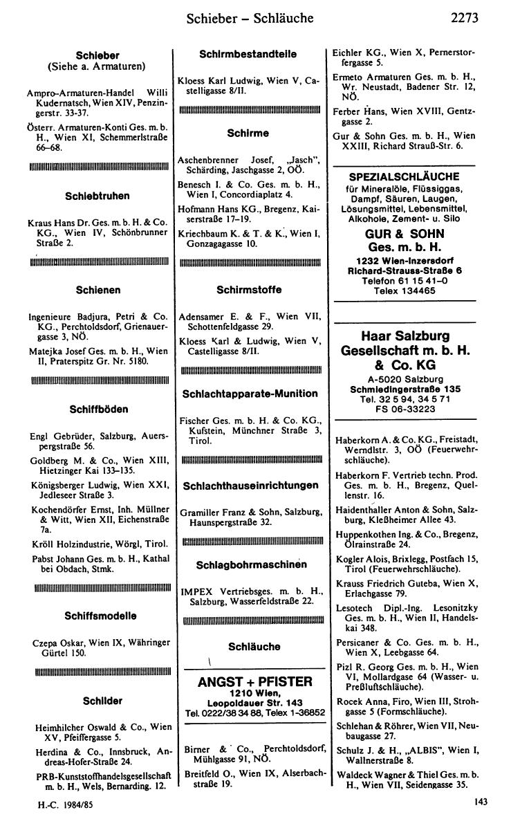 Handels-Compass 1984/85 - Page 2293
