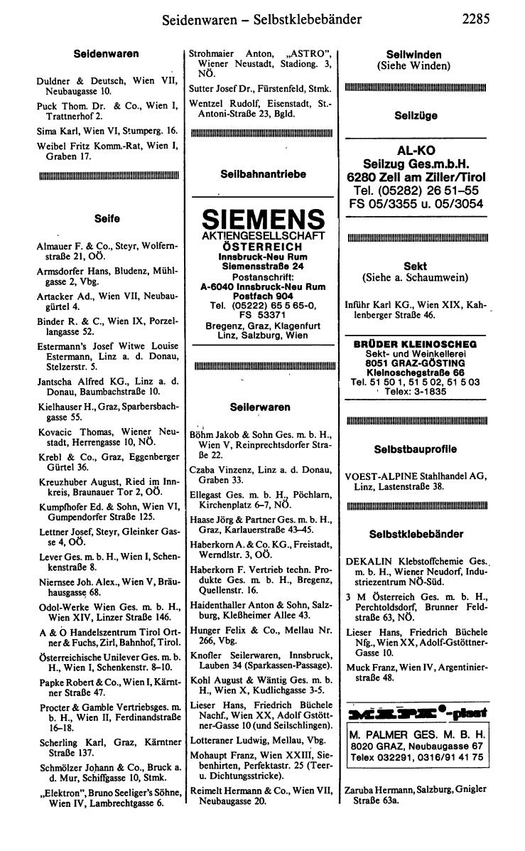 Handels-Compass 1984/85 - Page 2305