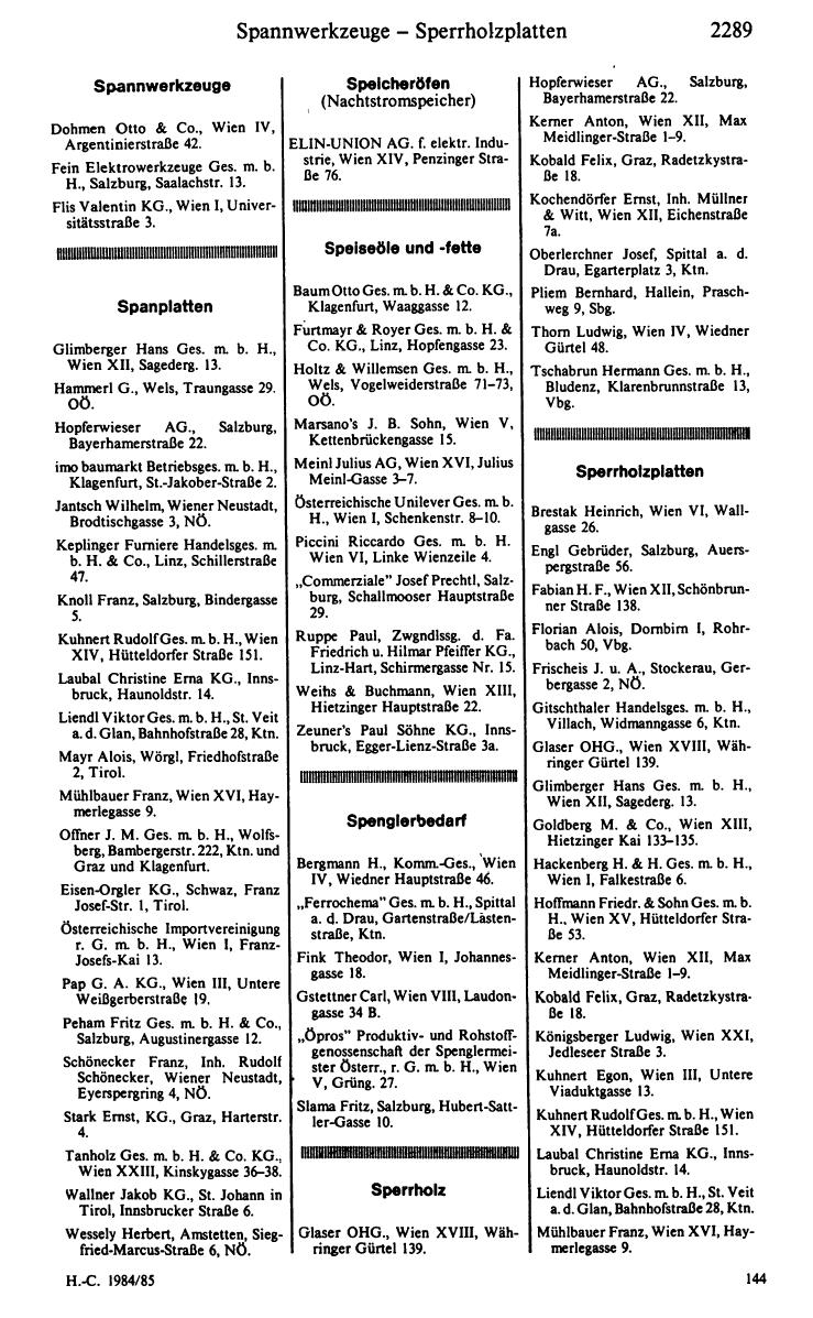 Handels-Compass 1984/85 - Page 2309
