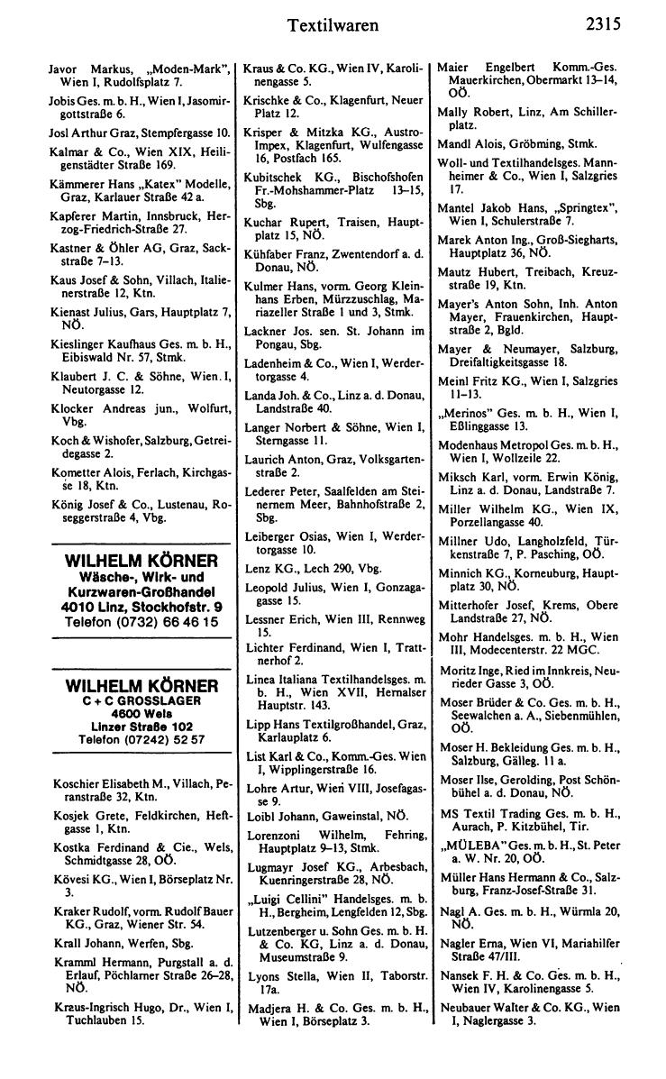 Handels-Compass 1984/85 - Page 2335