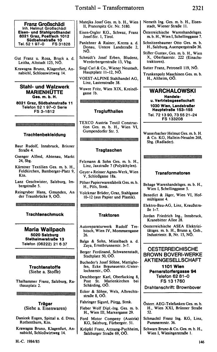 Handels-Compass 1984/85 - Page 2341