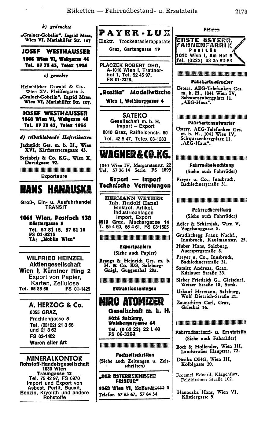 Handels-Compass 1977 - Page 2211