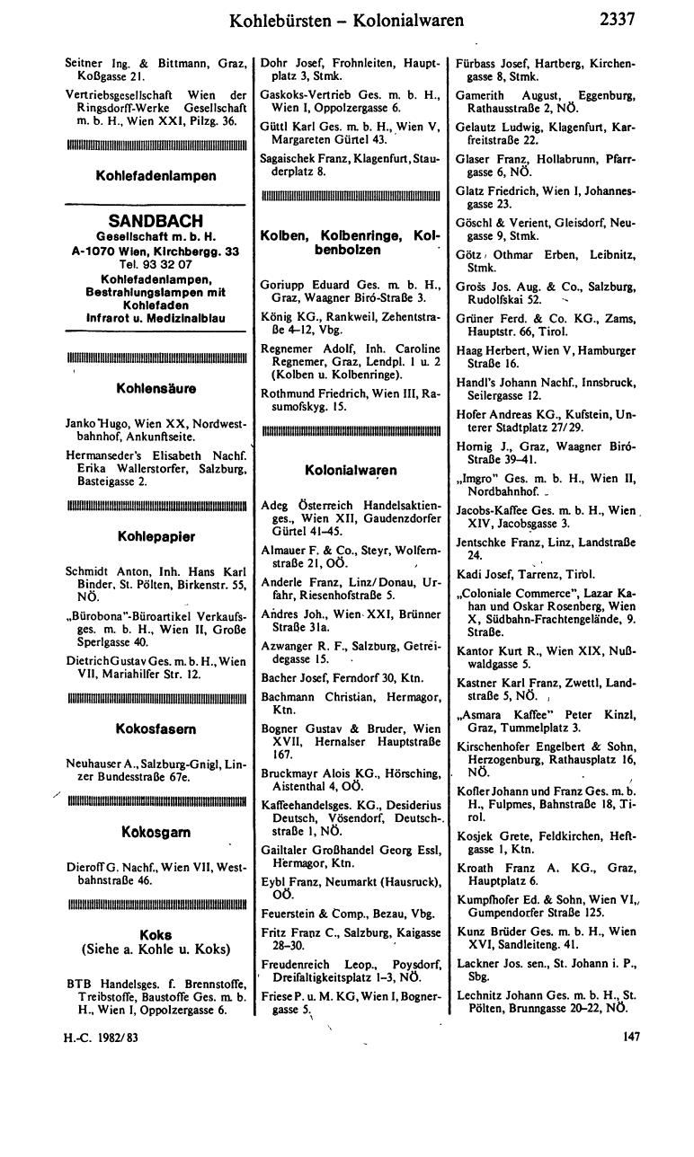 Handels-Compass 1982/83 - Page 2351