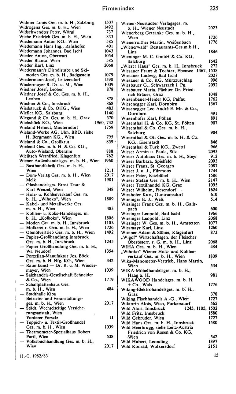 Handels-Compass 1982/83 - Page 239