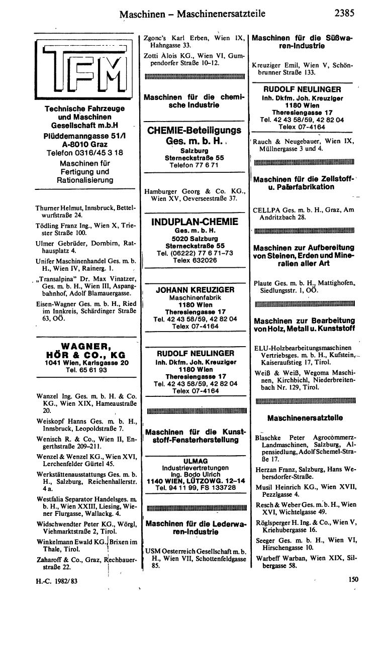 Handels-Compass 1982/83 - Page 2399