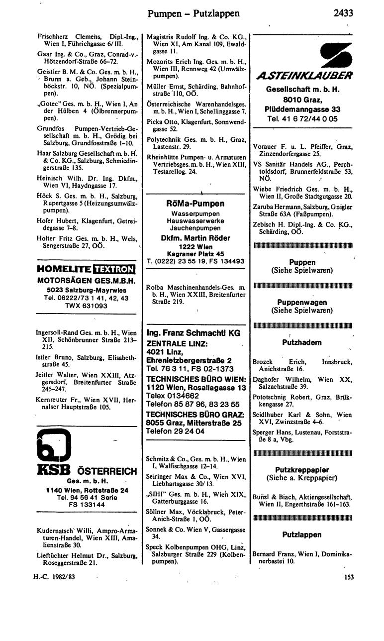 Handels-Compass 1982/83 - Seite 2447