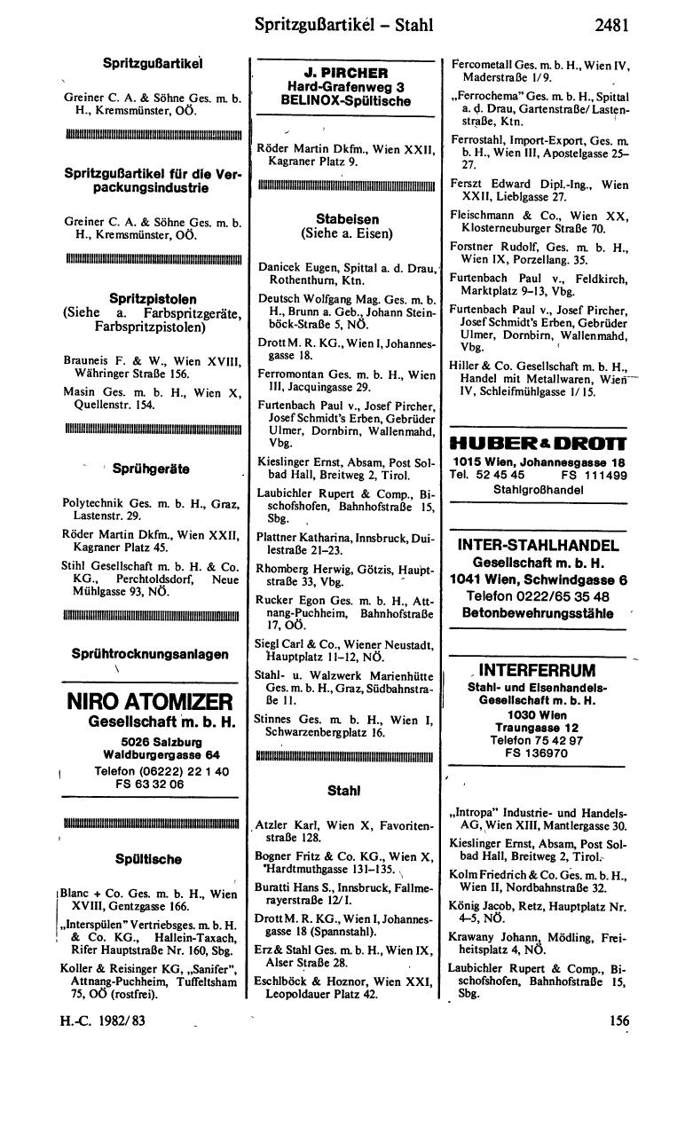 Handels-Compass 1982/83 - Page 2495