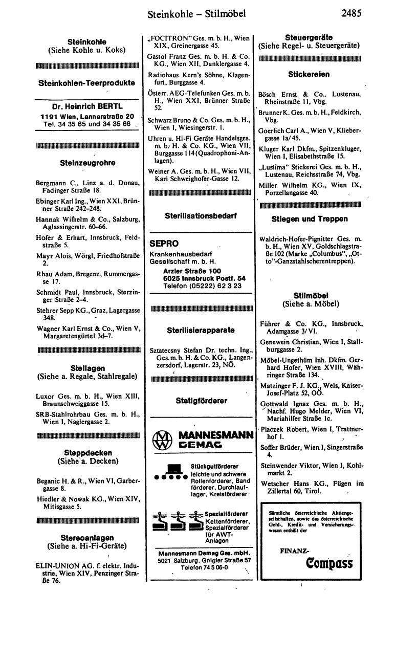 Handels-Compass 1982/83 - Seite 2499