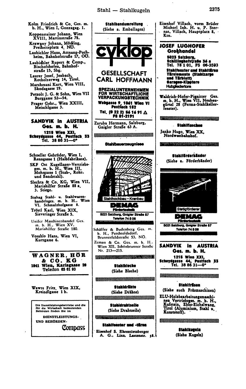 Handels-Compass 1976 - Seite 2437