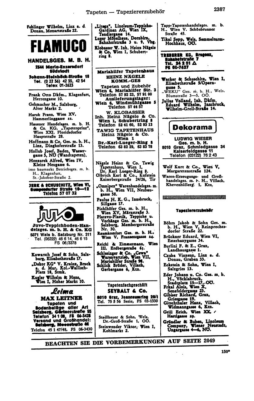 Handels-Compass 1976 - Seite 2449