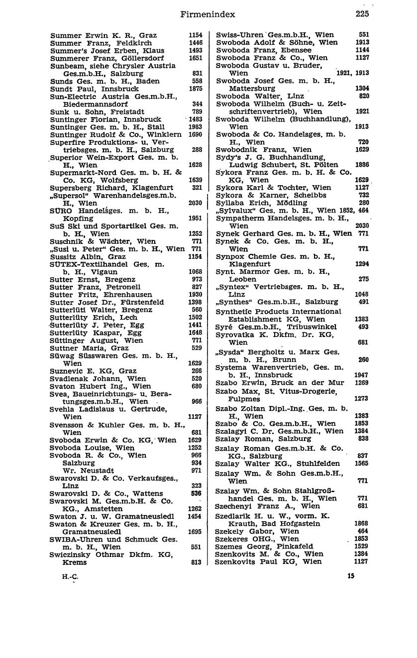 Handels-Compass 1976 - Page 245