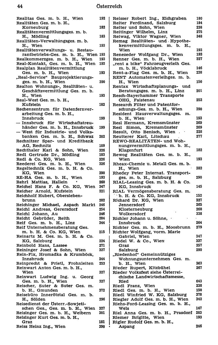 Dienstleistungs- und Behörden-Compass 1975 - Seite 52