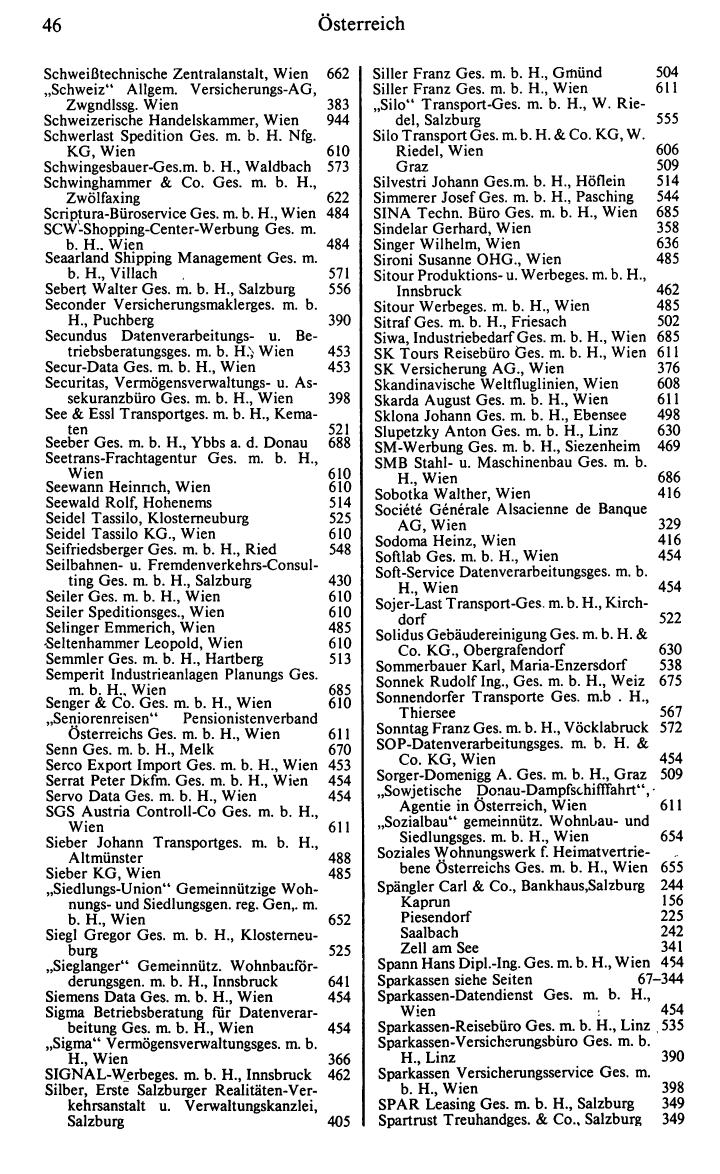 Dienstleistungs- und Behörden-Compass 1984/85 - Page 54