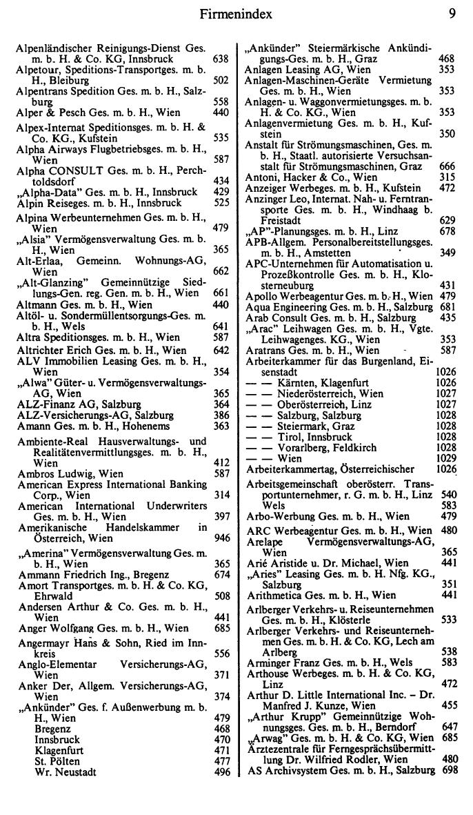 Dienstleistungs- und Behörden-Compass 1985/86 - Page 17