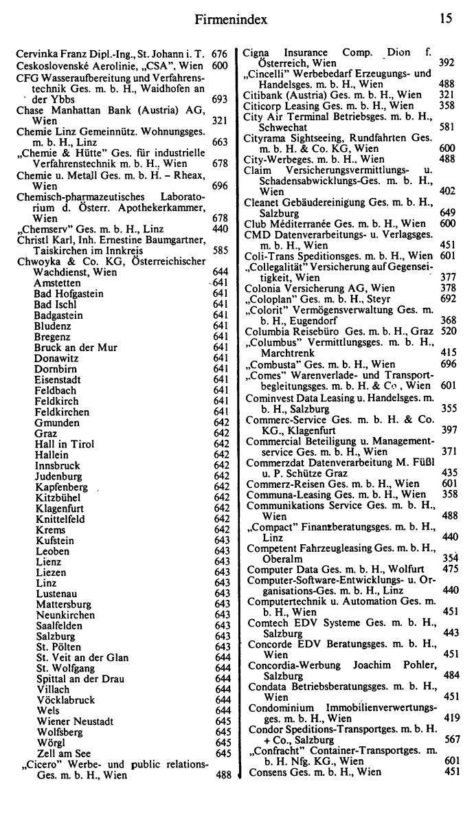 Dienstleistungs- und Behörden-Compass 1986/87 - Seite 23