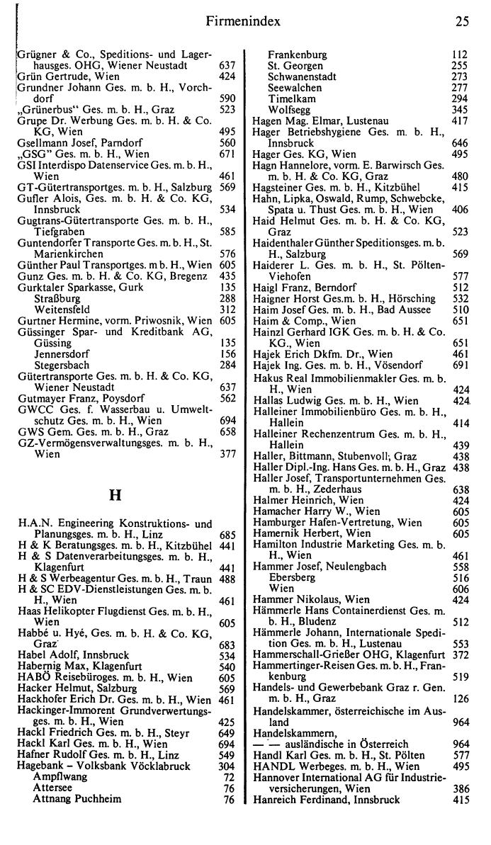 Dienstleistungs- und Behörden-Compass 1987/88 - Page 33