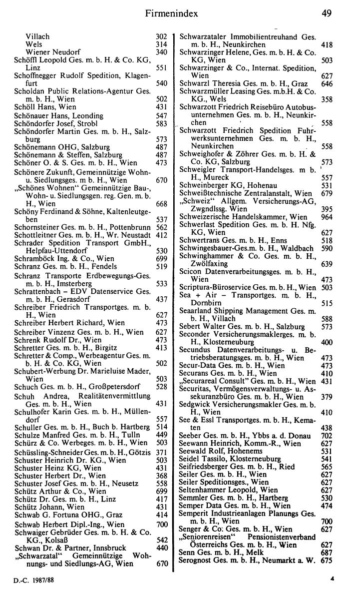 Dienstleistungs- und Behörden-Compass 1987/88 - Page 57