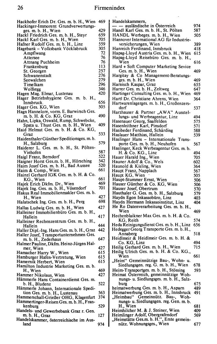 Dienstleistungs- und Behörden-Compass 1988/89 - Page 34