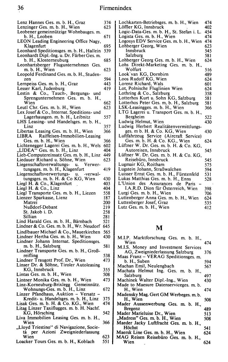 Dienstleistungs- und Behörden-Compass 1988/89 - Page 44