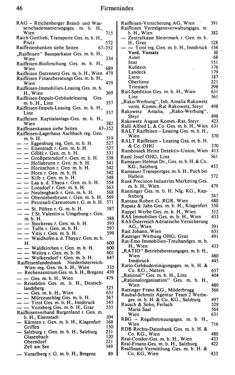 Dienstleistungs- und Behörden-Compass 1988/89 - Page 54