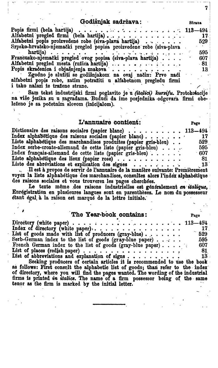 Compass: Finanzielles Jahrbuch 1925, Band VI: Jugoslawien, Ungarn. - Page 11