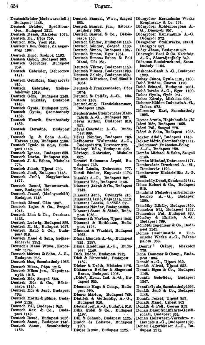 Compass: Finanzielles Jahrbuch 1925, Band VI: Jugoslawien, Ungarn. - Seite 716