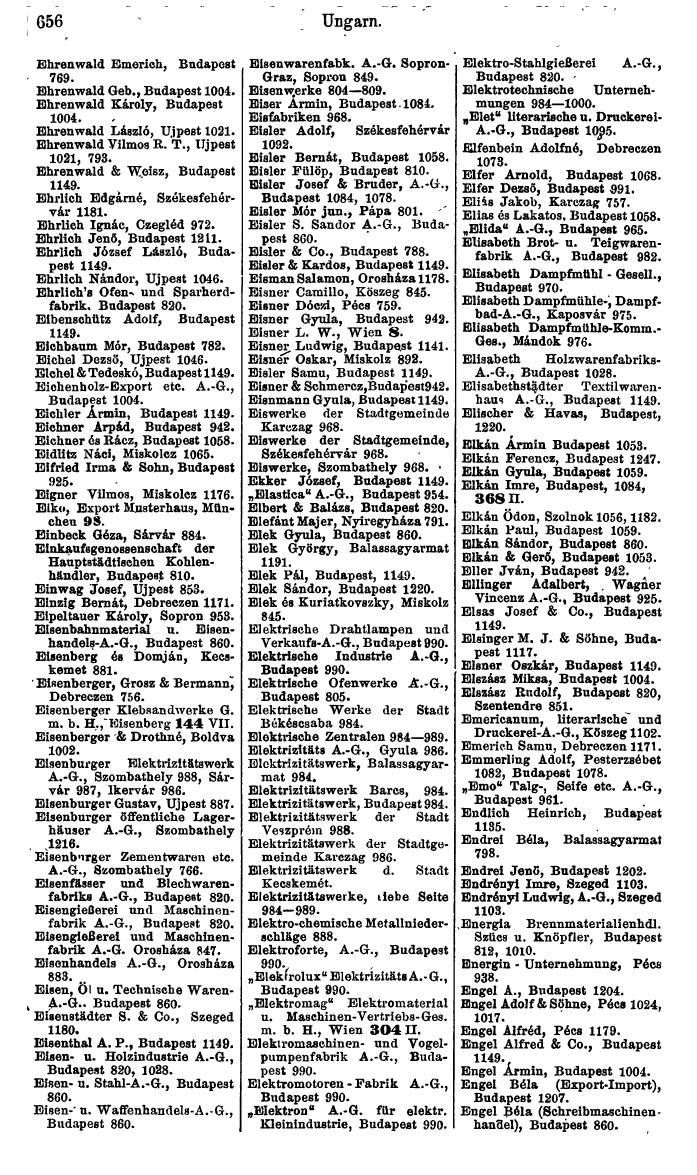 Compass: Finanzielles Jahrbuch 1925, Band VI: Jugoslawien, Ungarn. - Page 718
