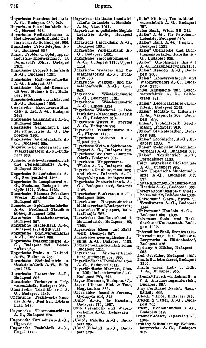 Compass: Finanzielles Jahrbuch 1925, Band VI: Jugoslawien, Ungarn. - Page 778