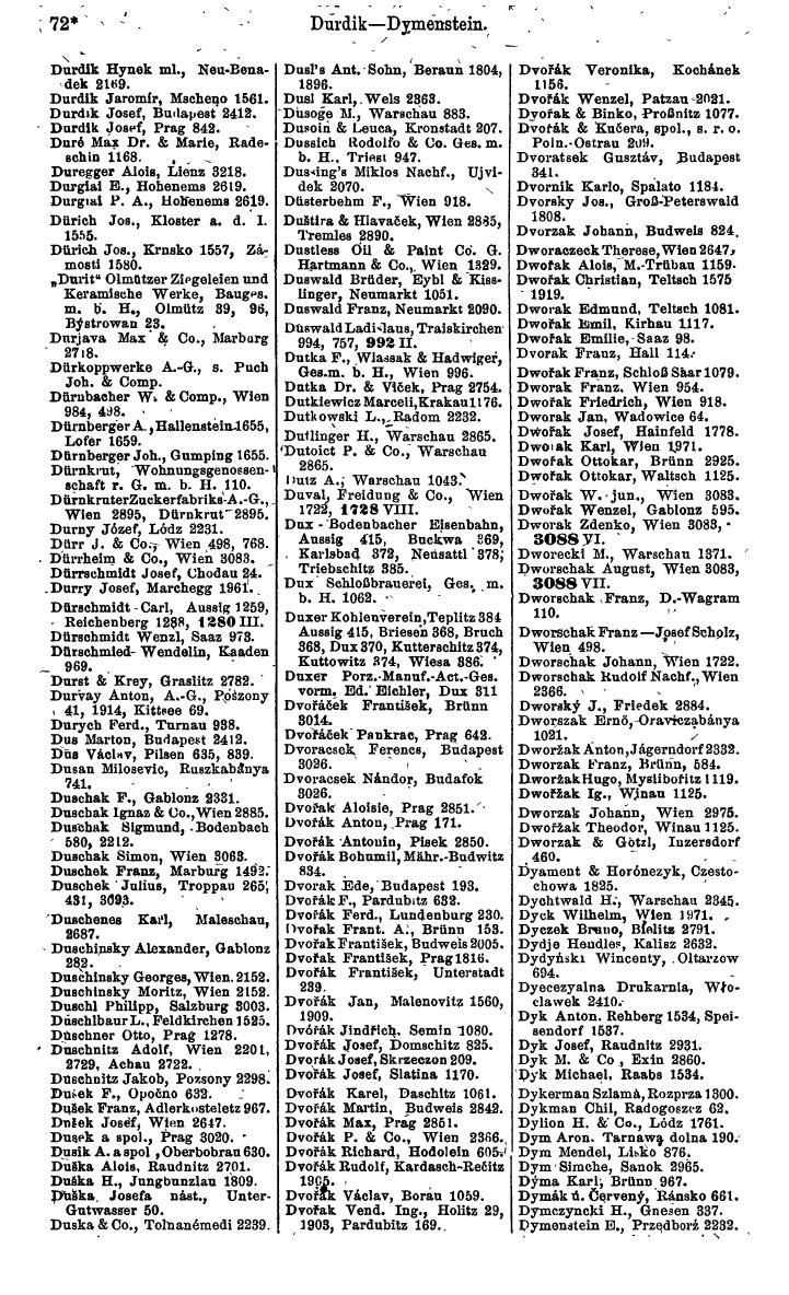 Industrie-Compass 1919, Band VI: Deutschösterreich, Tschechoslowakei, Polen, Ungarn, Jugoslawien - Seite 108