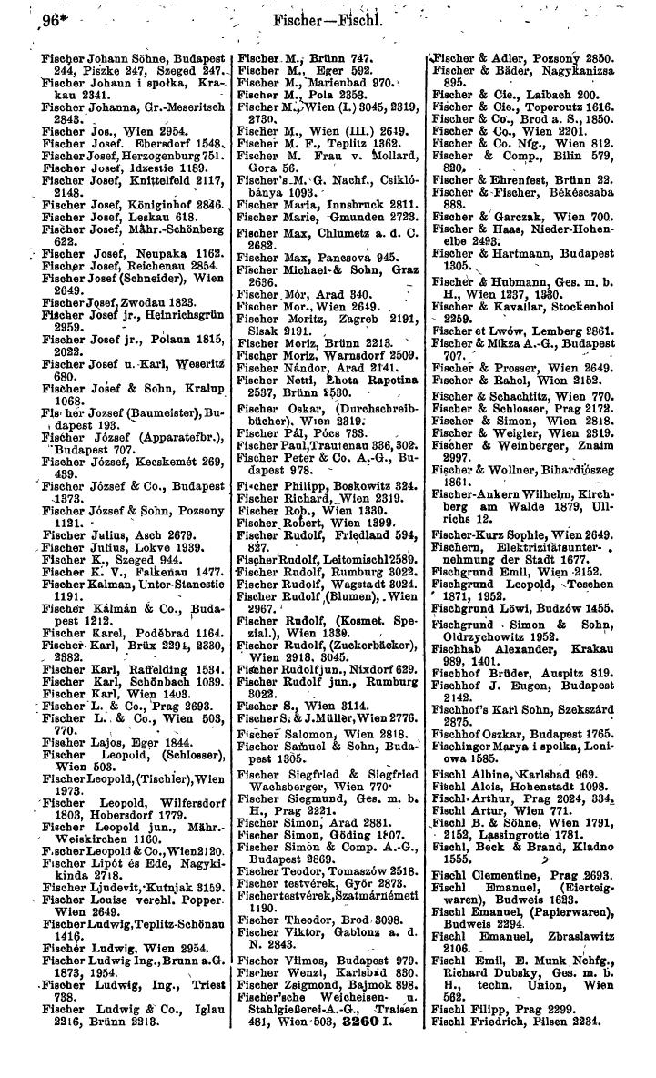 Industrie-Compass 1919, Band VI: Deutschösterreich, Tschechoslowakei, Polen, Ungarn, Jugoslawien - Seite 132