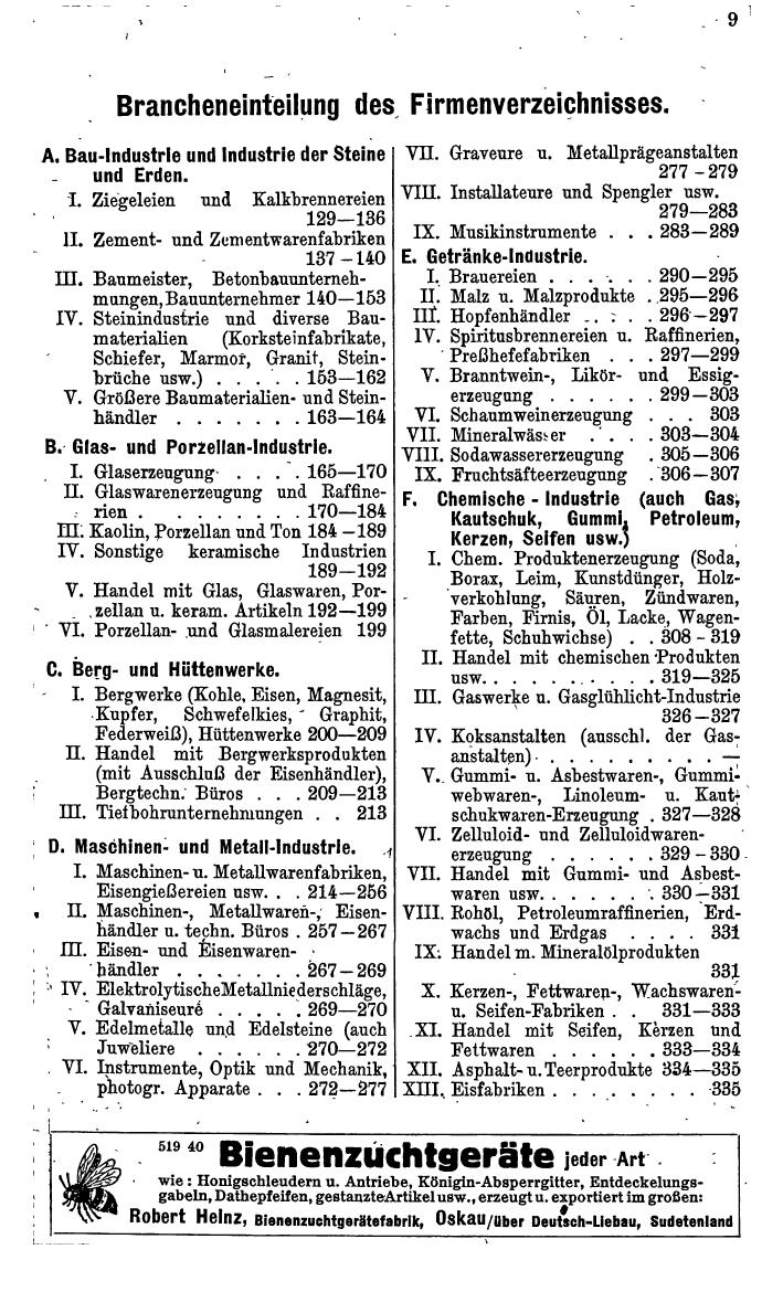 Compass. Kommerzielles Jahrbuch 1940: Sudetenland. - Page 13