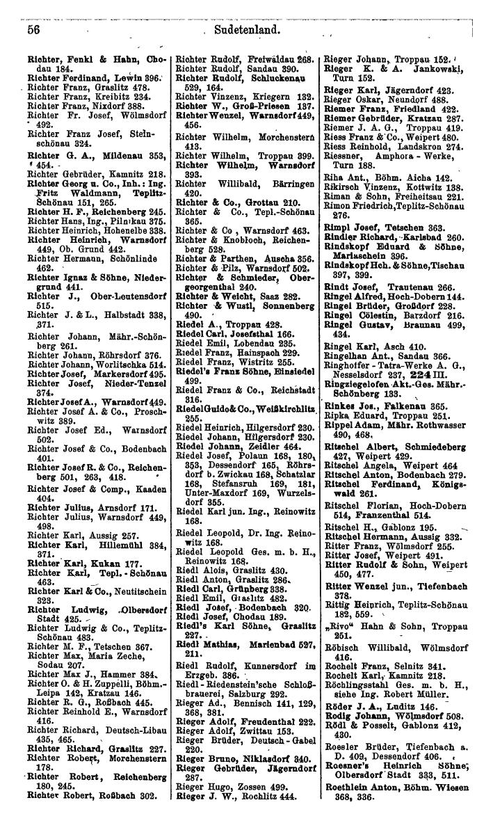 Compass. Kommerzielles Jahrbuch 1940: Sudetenland. - Page 70