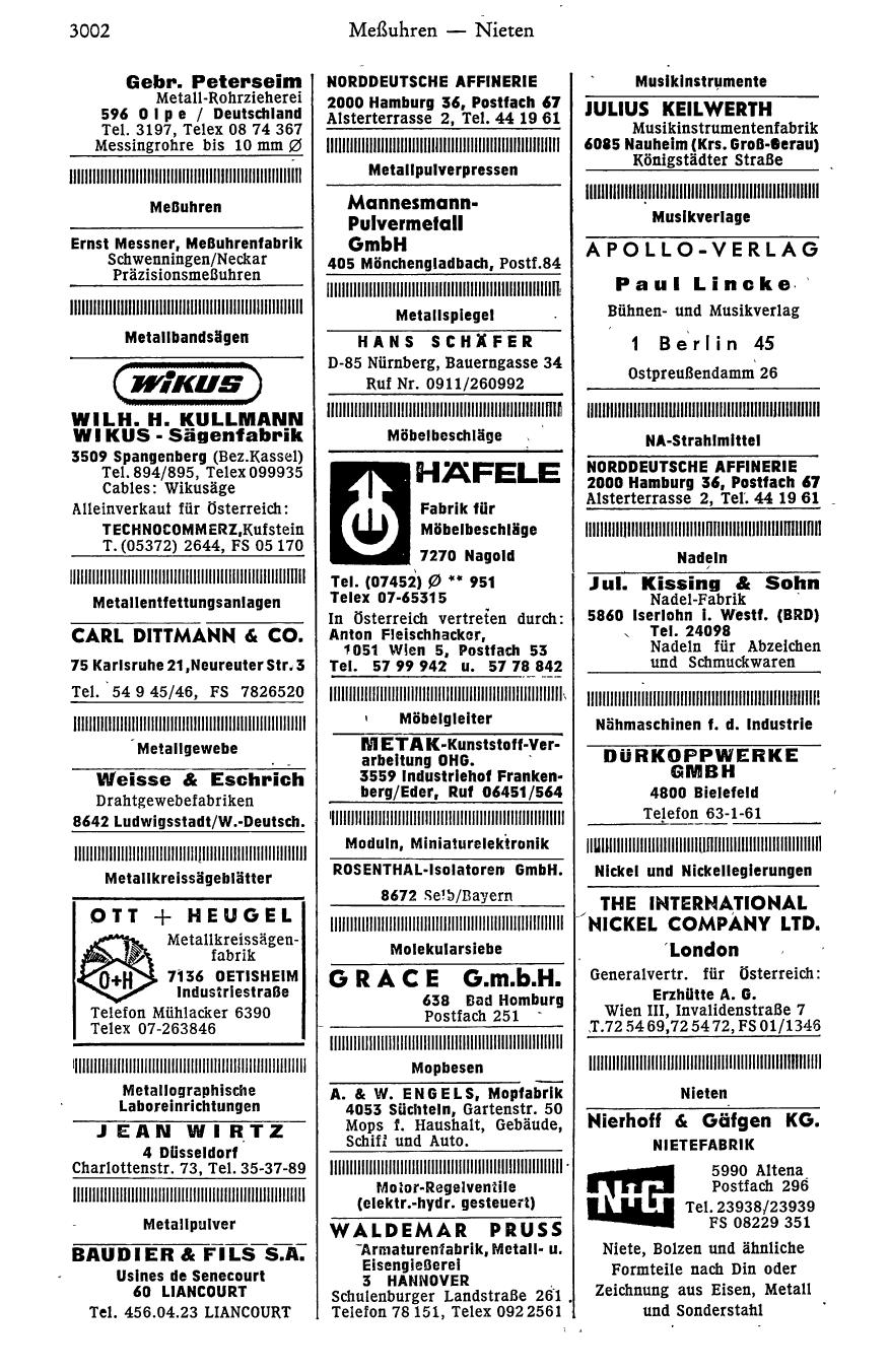 Industrie-Compass 1968 - Seite 3170