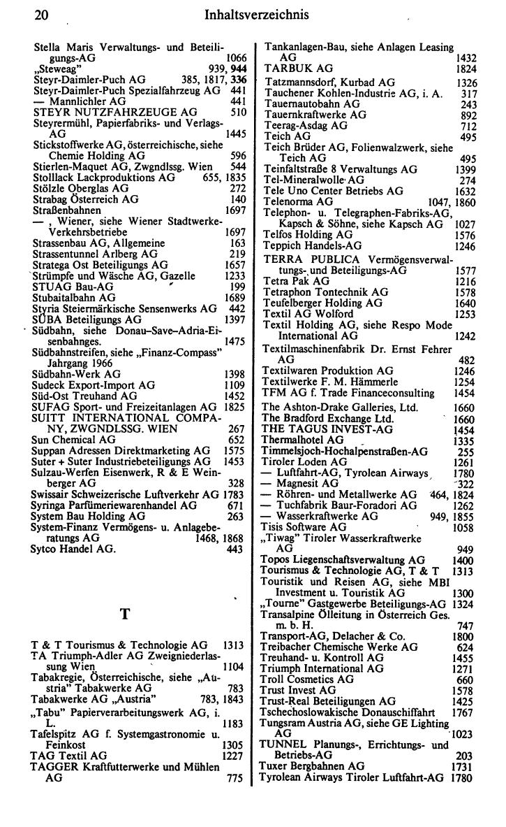 Inhaltsverzeichnis Compass 1992 - Seite 16
